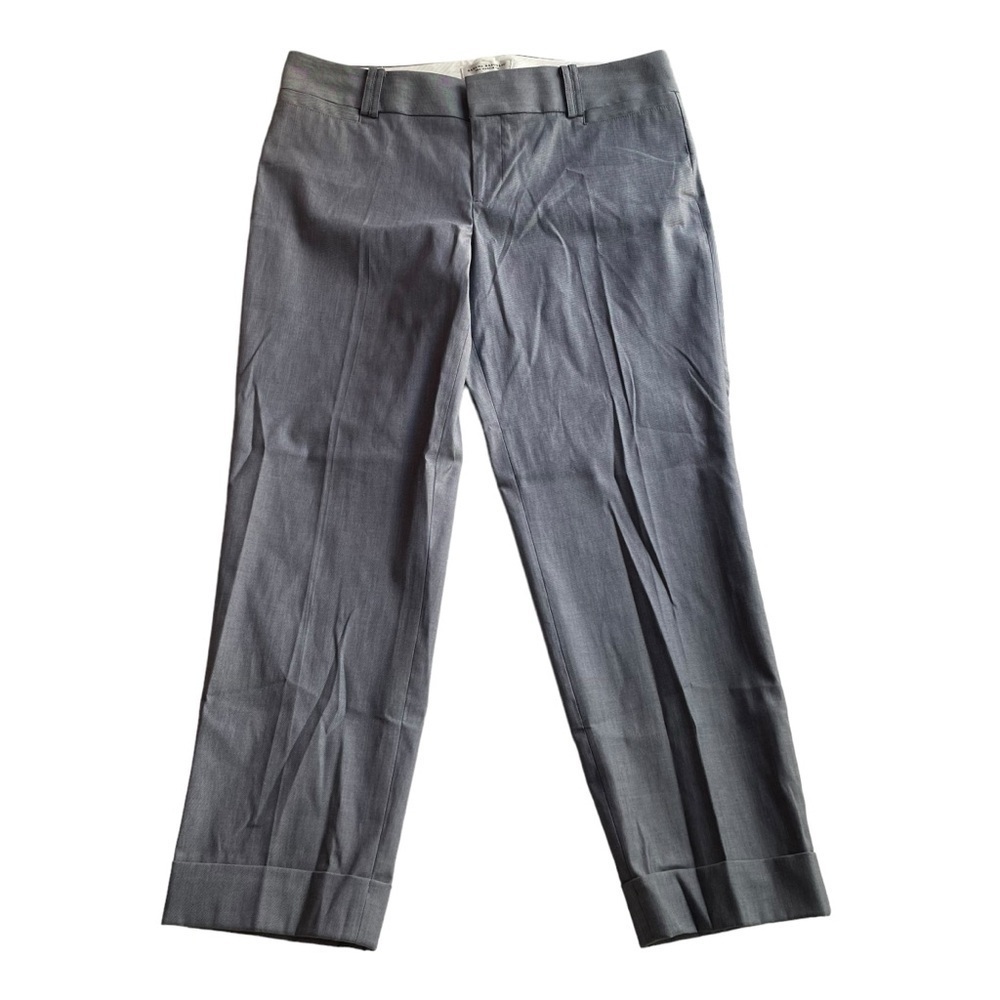 Banana Republic Martin Fit Cuffed Crop Trouser Pant Gray Size 10 NWT #832834